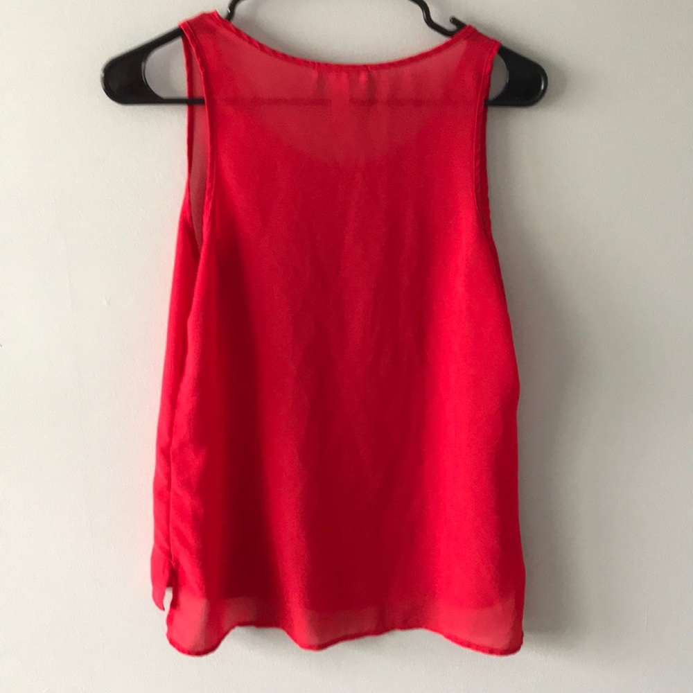 Sheer red top - Picture 2 of 2
